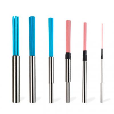 Internal hole deburring brush, ceramic fiber brush, cross hole polishing brush 